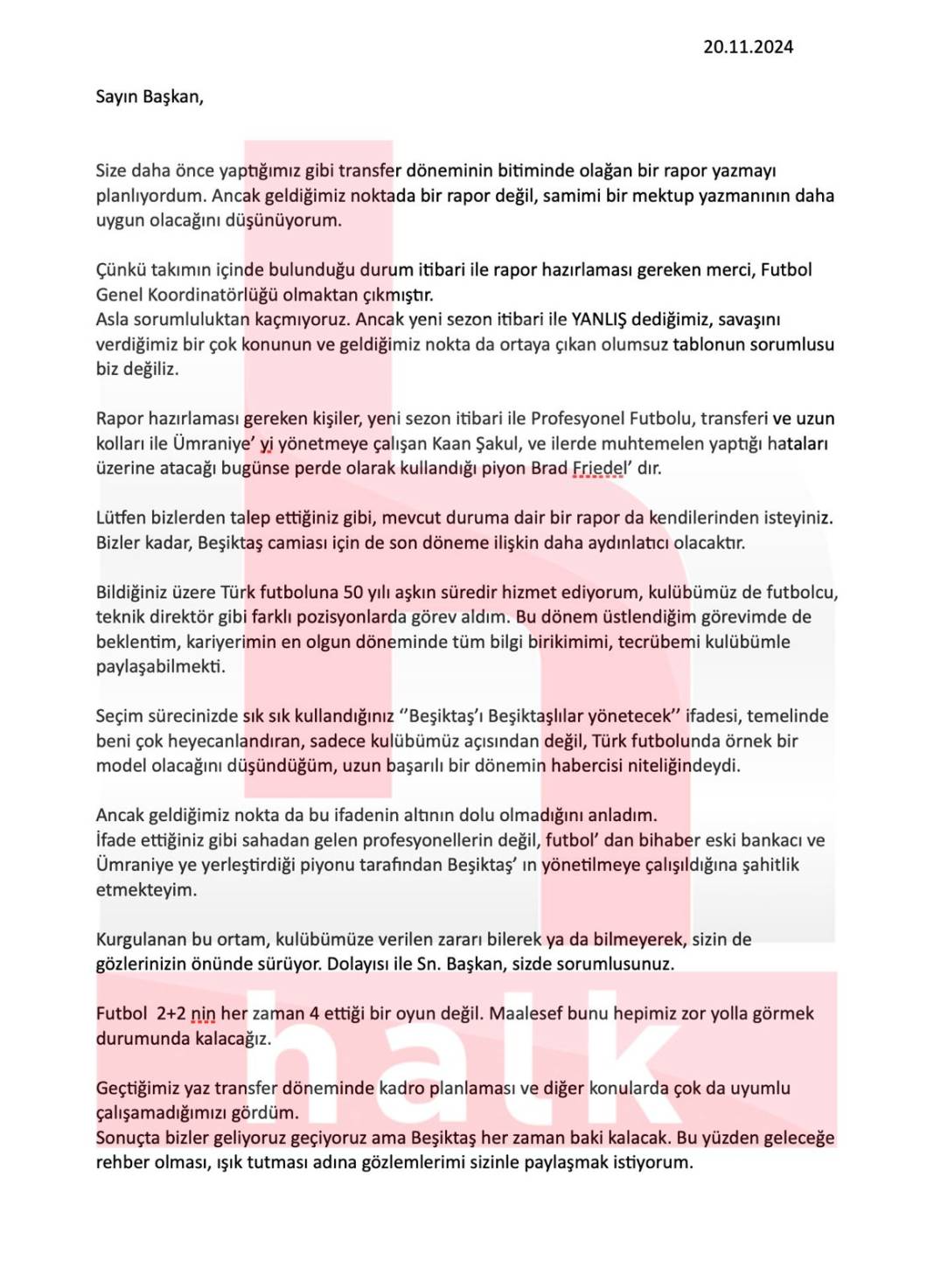 7 sayfalık mektubun tamamı ortaya çıktı. Hasan Arat okudu Samet Aybaba'yı gönderdi 4